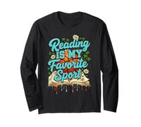 Reading is My Favorite Sport Funny Basketball Drip Group Long Sleeve T-Shirt