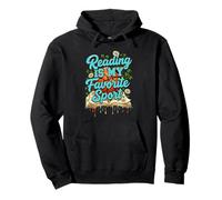 Reading Is My Favorite Sport Funny Basketball Drip Group Pullover Hoodie