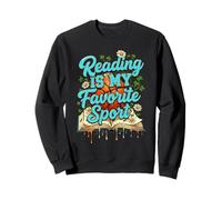 Reading Is My Favorite Sport Funny Basketball Drip Group Sweatshirt
