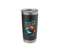 Reading is My Favorite Sport Funny Cute Animals Reader Stainless Steel Insulated Tumbler