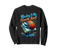 Reading Is My Favorite Sport Funny Cute Animals Reader Sweatshirt