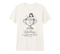 Reading is My Favorite Sport Funny Cute Bookworm Book Lover Premium T-Shirt
