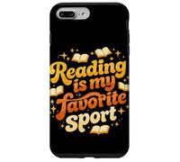Reading is My Favorite Sport Retro 70s Book Lover Librarian Case for iPhone 7 Plus/8 Plus