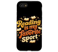 Reading is My Favorite Sport Retro 70s Book Lover Librarian Case for iPhone SE (2020) / 7/8