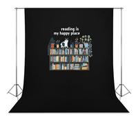 Reading Is My Happly Place Abstract Photography Backdrop Washable Photo Studio Backdrops Background for Party Video Shooting