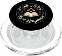 Reading Is My Love Language Book Lover Reader Literary PopSockets PopGrip for MagSafe