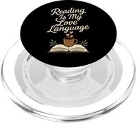 Reading Is My Love Language Book Lover Reader Literary PopSockets PopGrip for MagSafe