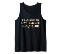 Reading Is My Love Language Book Lover Reader Literary Tank Top