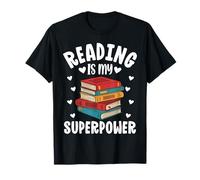 Reading Is My Superpower Funny Bookworm Reading Lovers T-Shirt