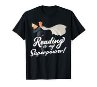 Reading Is My Superpower Hero Bookworm World Book Day T-Shirt