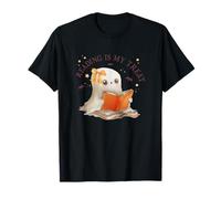 Reading is My Treat Cute Boo Book Lovers Halloween Vibes T-Shirt