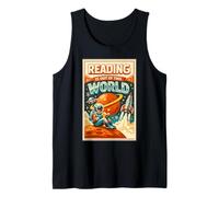 Reading is Out of This World - Astronaut Reading Book Tank Top