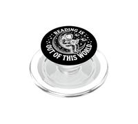 Reading Is Out Of This World Astronaut Space Book PopSockets PopGrip for MagSafe