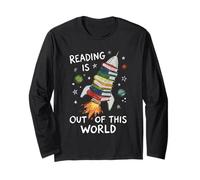 Reading is Out of This World Book Rocket Space Teacher Long Sleeve T-Shirt