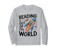 Reading is Out of This World Book Rocket Space Teacher Long Sleeve T-Shirt
