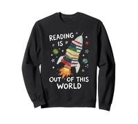 Reading Is Out Of This World Book Rocket Space Teacher Sweatshirt