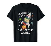Reading is Out of This World Book Rocket Space Teacher T-Shirt