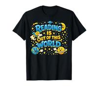 Reading is Out of This World Rocket - Cute Space Book Lover T-Shirt