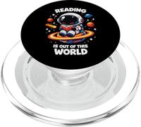 Reading Is Out Of This World Space Astronaut Book PopSockets PopGrip for MagSafe