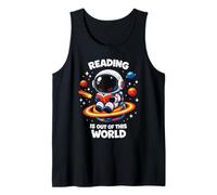 Reading is Out of This World Space Astronaut Book Tank Top