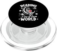 Reading Is Out Of This World Space Book Lover PopSockets PopGrip for MagSafe
