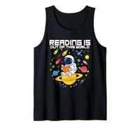 Reading is Out of This World Space Funny Books Lover Gifts Tank Top