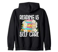 Reading Is Self Care Book Lovers Delight Zip Hoodie
