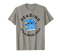 Reading It's A Novel Idea Funny Book Pun T-Shirt
