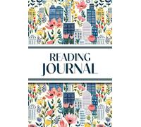 Reading Journal (Cozy Blue Cityscape with Pink Wildflowers): 6"x9" Book Lover's Diary; Book/Series Reviews, Reading Tracker, Favorite Book List, Favorite Quotes, Reading Challenges, and More!