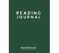 Reading Journal: Dark Green Softcover Book Tracker by schoolnest
