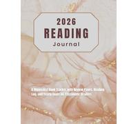 Reading Journey 2026: A Minimalist Book Tracker with Review Pages, Reading Log, and Yearly Goals for Passionate Readers