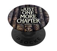 Reading Just One More Chapter Book Shelf Bookish Book Lover PopSockets Adhesive PopGrip