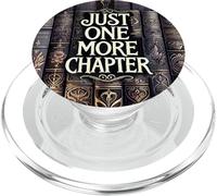 Reading Just One More Chapter Book Shelf Bookish Book Lover PopSockets PopGrip for MagSafe