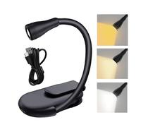 Reading Lamp - 1pc Mini Portable Light, USB Charging Model, Adjustable Clip On Stand | Compact Eye Care Booklight for Home Travel Outdoor Housewarming Bedroom Night Readings Accessory