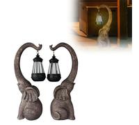 Reading Lamp for Bed Frame Elephant Shaped Solar Garden Light Decorative Outdoor LED for and Patio Light Blocking Glasses Women Cat Eye (Beige, 38.5x16.5x11cm)