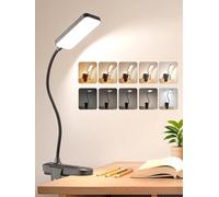 Reading Light,9 Brightness+5 Colors Clip on Light, LED Desk Lamp Table Lamp | 4000mAh Rechargeable Battery,48 LED 450 Lumen Bright,Eye Care, Cordless+Wireless+Portable Touch Lamps Bedside/Bed/Book/Office