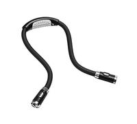 Reading Light for Books in Bed, Neck Reading Lamp Hands Free 4 LED Beads, 3 Adjustable Brightness, Neck Torch for Reading in Car, BBQ, Knitting, Black