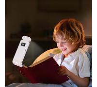 Reading Lights for Books in Bed, Book Light 500 MAH Rechargeable Eye Caring 3 Color Temperatures, 5-Level Dimmable Brightness, Long Lasting, Compact Size Clip on Book Lamp for Bookworms，White