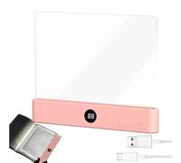 Reading Lights for Books in Bed, Smart Flat Book Light, Rechargeable LED Reading Light with Detachable Page Clip, Led Readings Lamp for Bed, Illuminator Panel Plate Lamp for Readers Women Men
