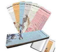 Reading List Bookmarks, 60 Pack for Reading and Hobbies, Bookmarks for Journal and Book Tracking, for Students Bibliophiles Teachers Women Men Adult Readers