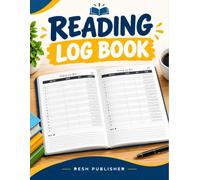 Reading Log Book for Adults and Kids, Reading Journal and Book Tracker for Recording Books Read, Authors, Dates, Ratings and Notes, Simple Reading Record Notebook for Book Love