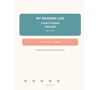 Reading Log for Kids: Sight Words Practice & Weekly Reading Tracker for Pre-K, Kindergarten, 1st & 2nd Grade