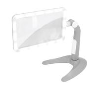 Reading Magnifier Square Desktop Cold and Warm Light Magnifying Glass Magnifying for Reader, Handheld Desktop Sculpture Rectangular Optical Magnifier for Lamp, Magnifiers