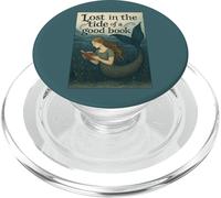 Reading Mermaid Lost in the Tide of a Good Book Ocean PopSockets PopGrip for MagSafe