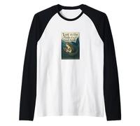 Reading Mermaid Lost in the Tide of a Good Book Ocean Raglan Baseball Tee