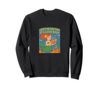 Reading Mermaid Lost in the Tide of a Good Book Ocean Sweatshirt