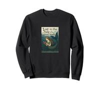 Reading Mermaid Lost in the Tide of a Good Book Ocean Sweatshirt