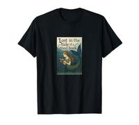 Reading Mermaid Lost in the Tide of a Good Book Ocean T-Shirt