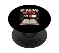Reading Mode On Book Lover Bibliophile Reading PopSockets Adhesive PopGrip