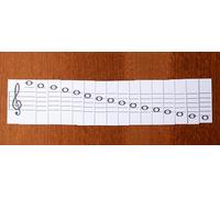 Reading Music Flash Cards Learning Tool Name Note Piano Guitar Practice (Treble Clef Only - 16 cards)